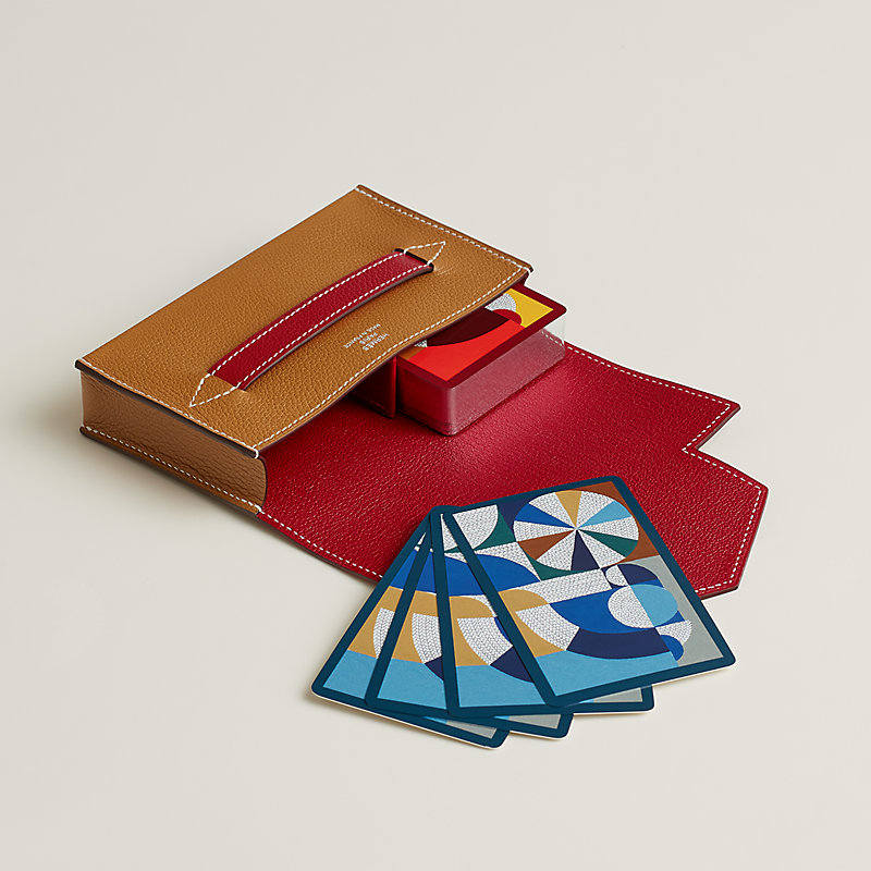 トランプ付き♪【HERMES】Lord Pocket ブリッジカードケース シンプルでトランプ付き HERMES Lord Pocket bridge deck ケース